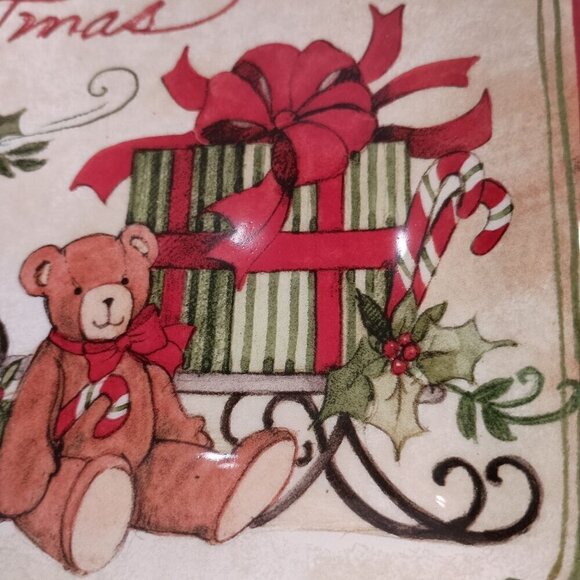 Rae Dunn Artisan Collection Christmas Items Santa Cups, Cocoa Jar, Cookie Plate - Picture 14 of 16